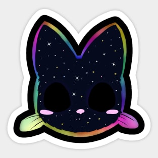 galaxy cat Sticker